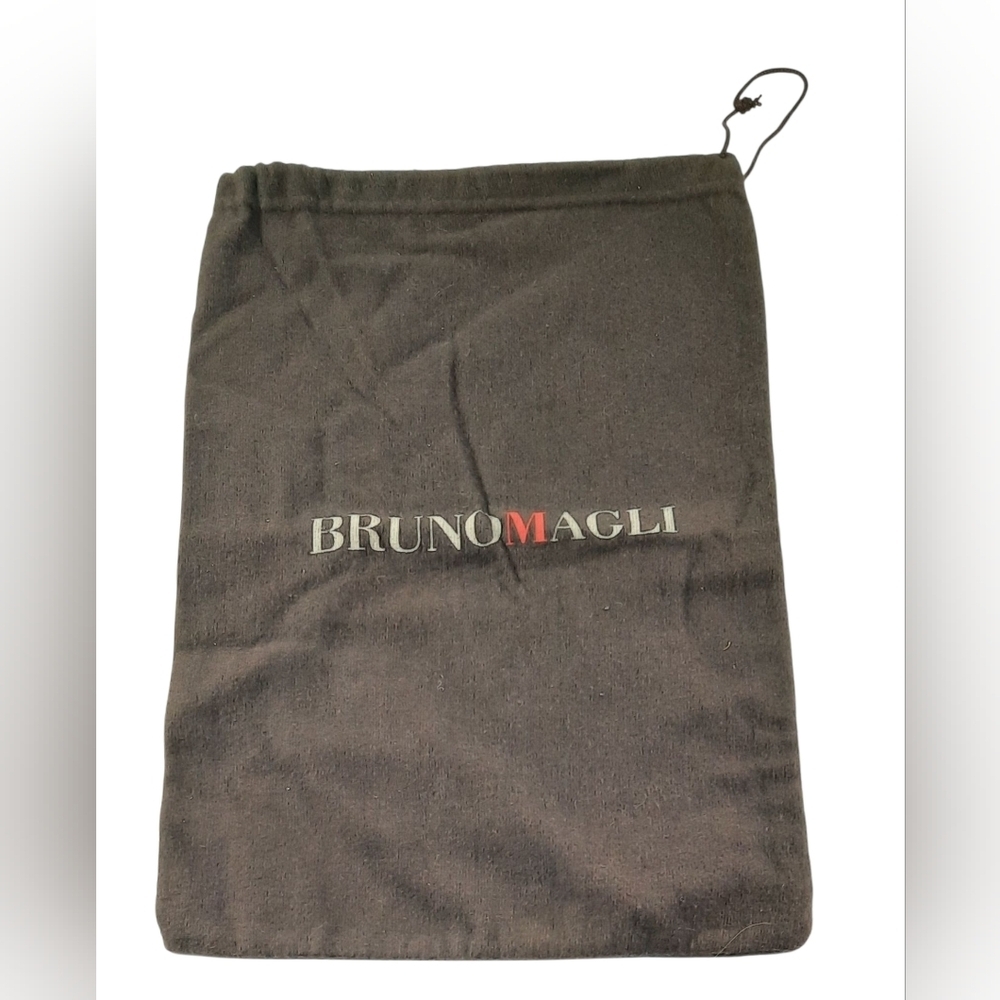 Bruno Magli Dust Bag Drawstring 9in. x 13 in. Brown Cloth
